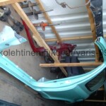 Toyota Yaris 1999 - 2005 japanilaisen 3-ovisen vasen kylki takasivuikkunan kera