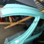Toyota Yaris 1999 - 2005 japanilaisen 3-ovisen vasen kylki takasivuikkunan kera