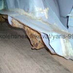 Toyota Yaris 1999 - 2005 japanilaisen 3-ovisen vasen kylki taka-akselin kiinnityspisteen kera