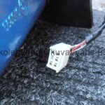 Toyota Yaris 1999 - 2005 japanilaisen vasen sininen sähkösääteinen ja lämmitteinen sivupeili, 5-piikkinen liitin