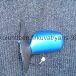 Toyota Yaris 1999 - 2005 japanilaisen vasen sininen sähkösääteinen ja lämmitteinen sivupeili