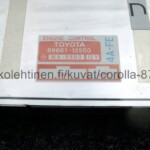 Toyota Corolla AE92 1.6 litraisen 4A-FE ruiskukoneen ecu eli moottorin ohjausyksikkö
