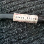 Toyota Corolla KE2#-sarjan ja TE2#-sarjan raidetanko, osanumero 45405-12010